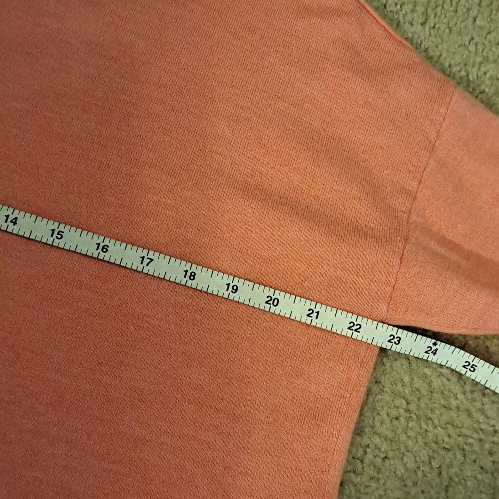 Talbots Woman Sweater Pink Merino Wool Soft Size 2X Dropped Shoulder 3/4 Sleeve - Picture 8 of 10